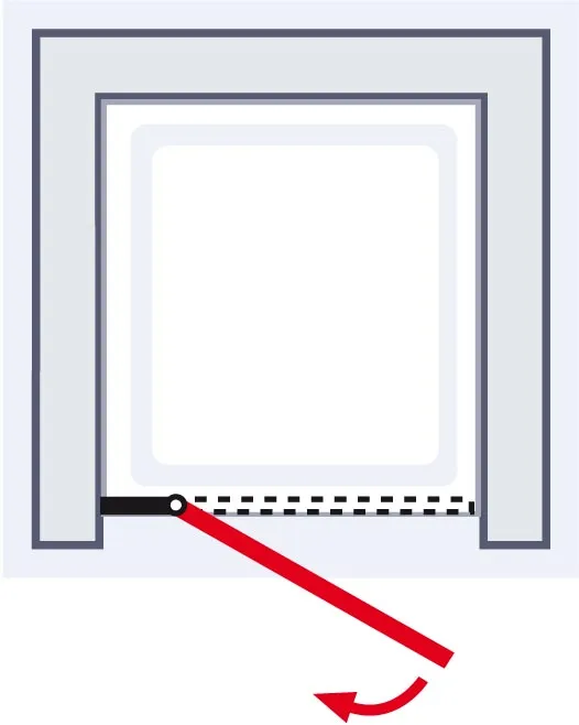 1000 mm, 1920 mm, Noir mat, Transparent anticalcaire, Côté du montage: droite / gauche